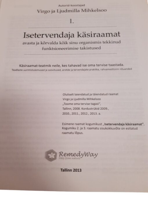 "Isetervendaja käsiraamat" V. ja L.Mihkelsoo - Image 2