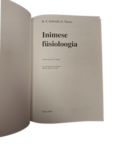 "Inimese füsioloogia" R. F. Schmidt, G. Thews - Image 4
