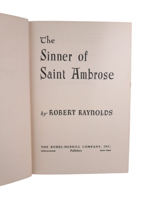 "The Sinner of Saint Ambrose" Robert Raynolds