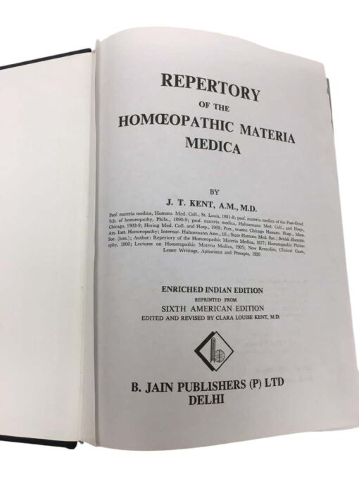 "Kent's Repertory Of The Homoeopathic Materia Medica" - Image 2