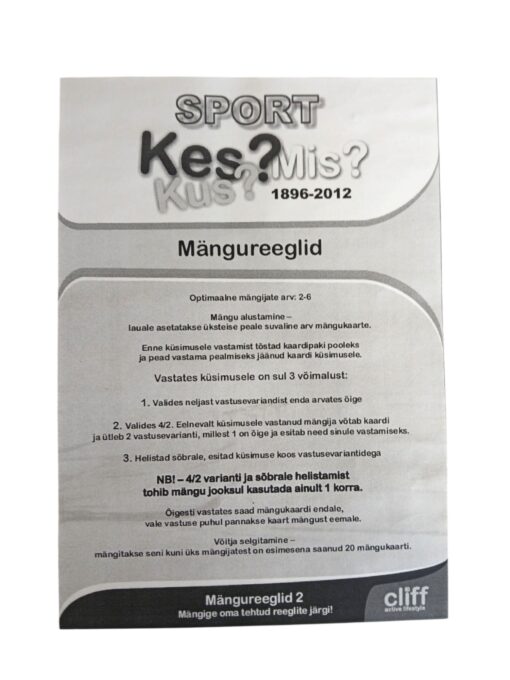 Lauamäng Sport 1896-2012. Kes? Kus? Mis? - Image 4