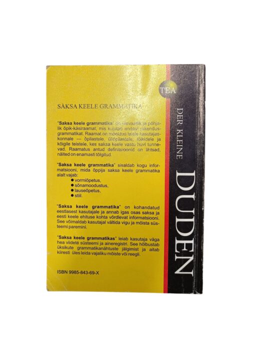 Saksa keele grammatika / Der kleine Duden. Deutsche Grammatik. Eine Sprachlehre für Beruf, Fortbildung und Alltag - Image 3