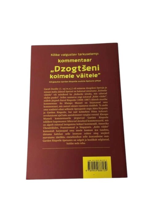 "Kõike valgustav tarkuselamp: kommentaar ''Dzogtšeni kolmele väitele"" Garchen Rinpoche - Image 2