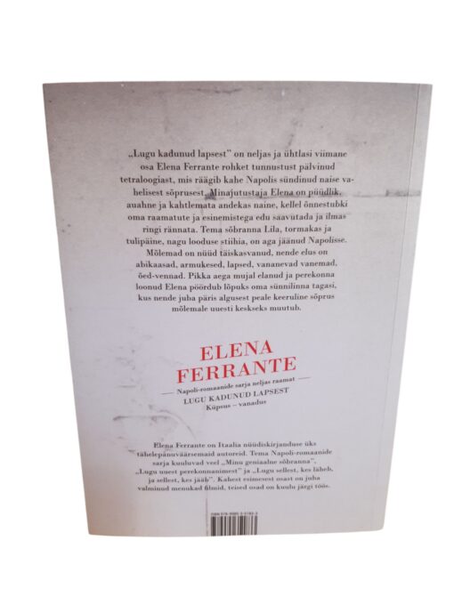 "Lugu kadunud lapsest" Elena Ferrante - Image 2