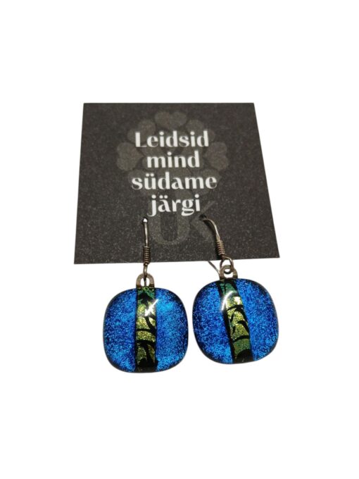 Sinisest klaasist kõrvarõngad - Image 2