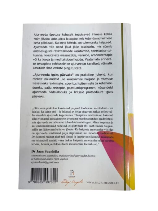 "Ajurveeda igaks päevaks" Dr Ernst Schrott - Image 3