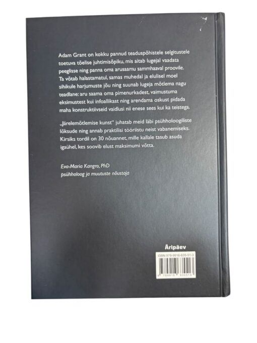 "Järelmõtlemise kunst" Adam Grant - Image 3
