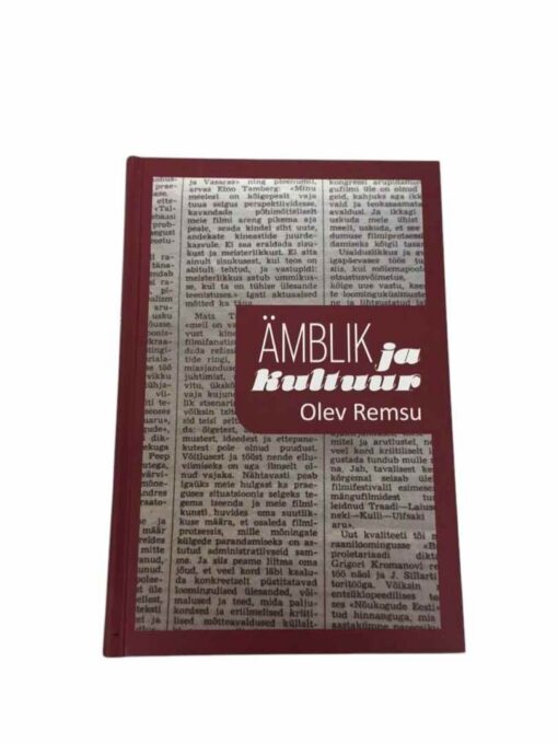 "Ämblik ja kultuur" Olev Remsu