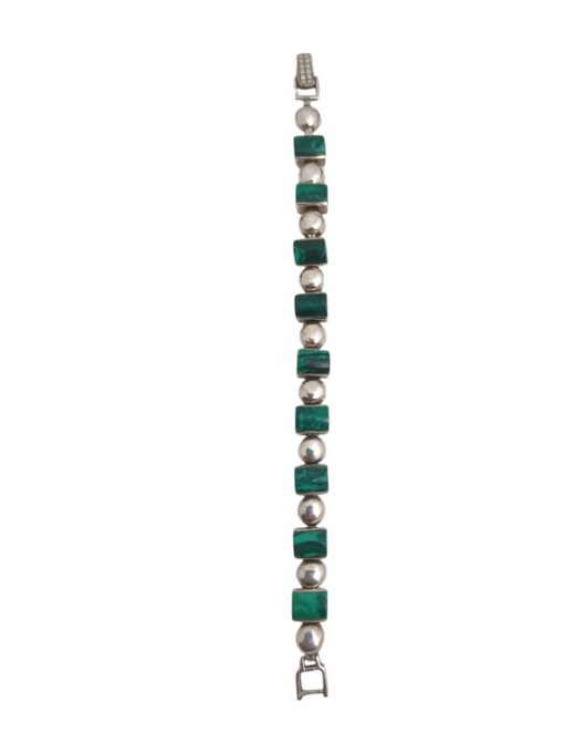 Hõbedast komplekt roheliste kividega (925) - Image 3