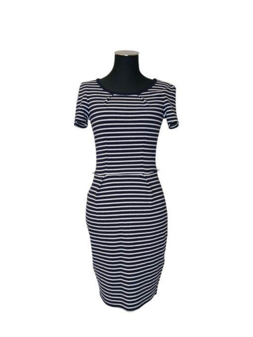 Favourites sinise-valge triibuline kleit (XS)