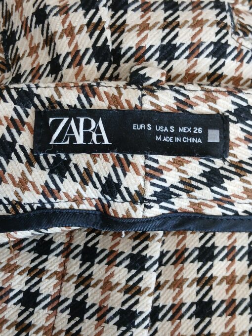 Zara naiste ruudulised lühikesed bermuda püksid (S) - Image 4