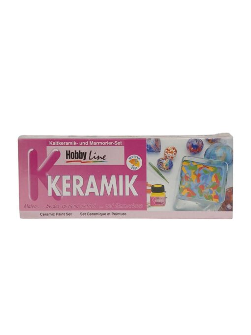 Uus "Hobby Line " marmoriseerimisvärvide komlekt keraamikale (6 tk)