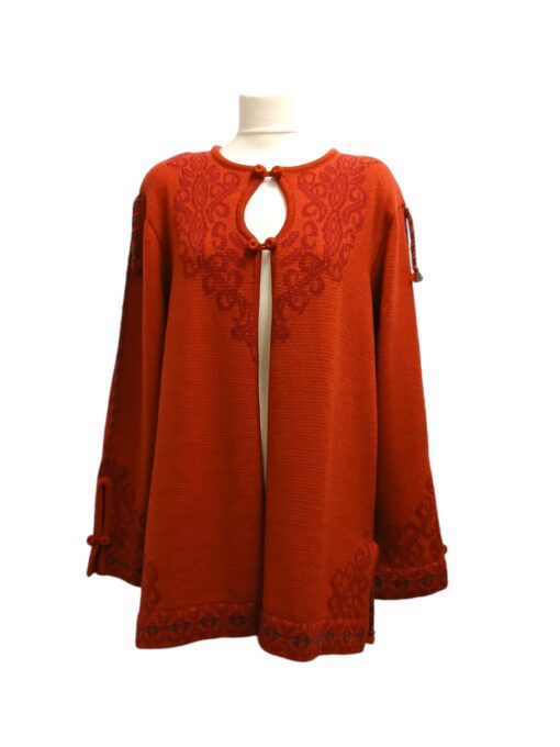 Apleks villane terrakota kampsun (XXL)