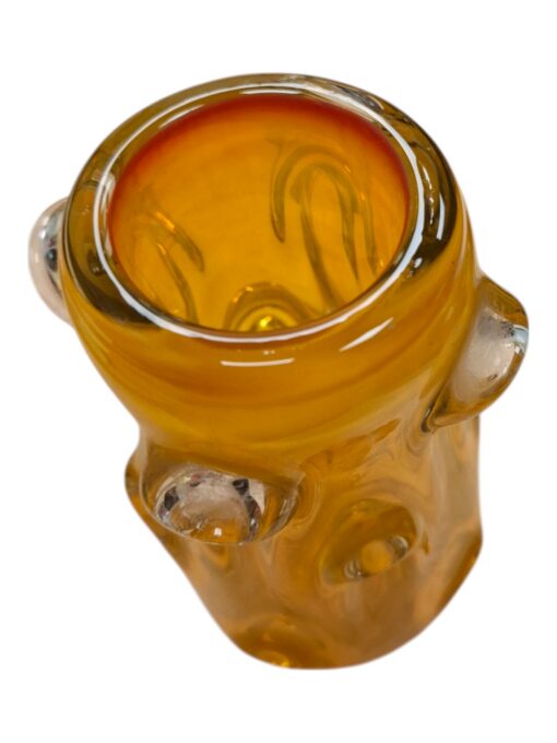 Tarbeklaasi vaas kollane "Aster" oranžikas punase äärega - Image 6