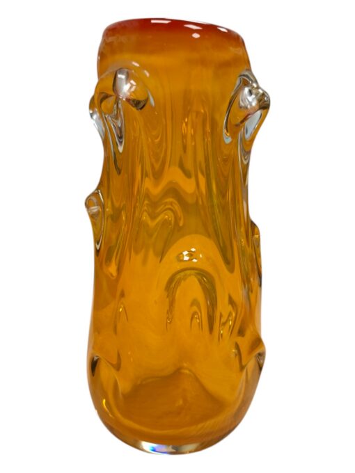 Tarbeklaasi vaas kollane "Aster" oranžikas punase äärega - Image 5