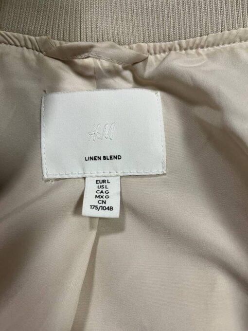 H&M linasegune bomber jakk (L) - Image 4