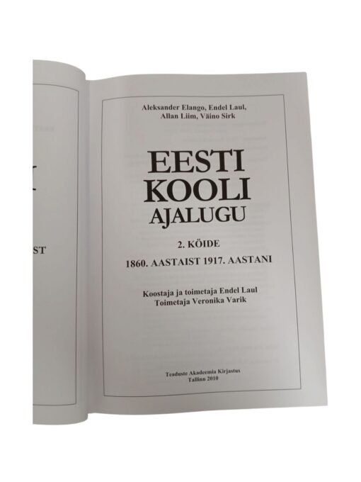 "Eesti kooli ajalugu" Aleksander Elango, Endel Laul, Allan Liim, Väino Sirk - Image 3