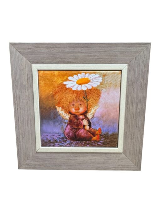 Käsitöö ingli pilt lilla (10x10)