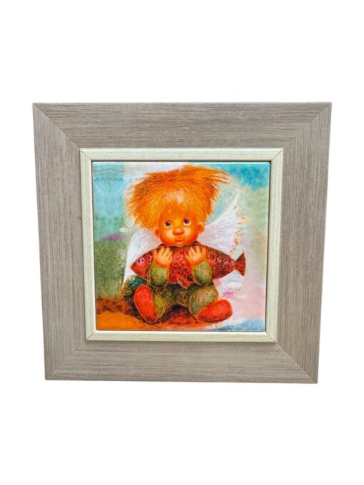 Käsitöö ingli pilt sinine (10x10)