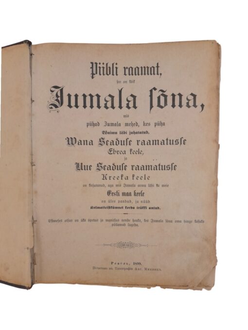 Antiikne Piibel aastast 1899 - Image 4