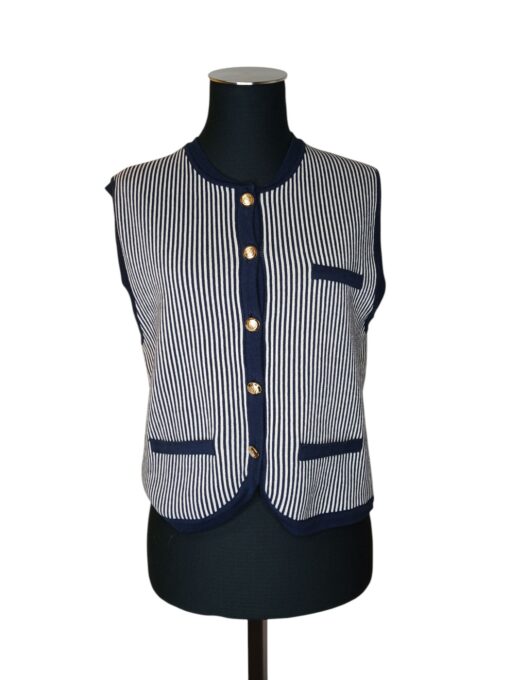 Massimo Dutti sinise- valge triibuline naiste vest (XS)
