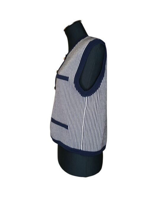 Massimo Dutti sinise- valge triibuline naiste vest (XS) - Image 2