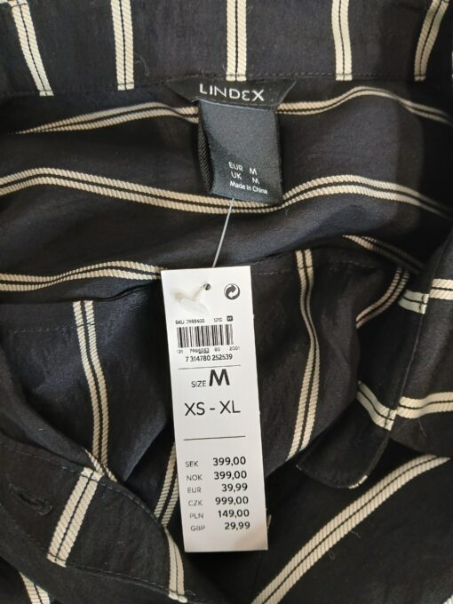 Lindex must triibuline vööga kleit (M) - Image 5