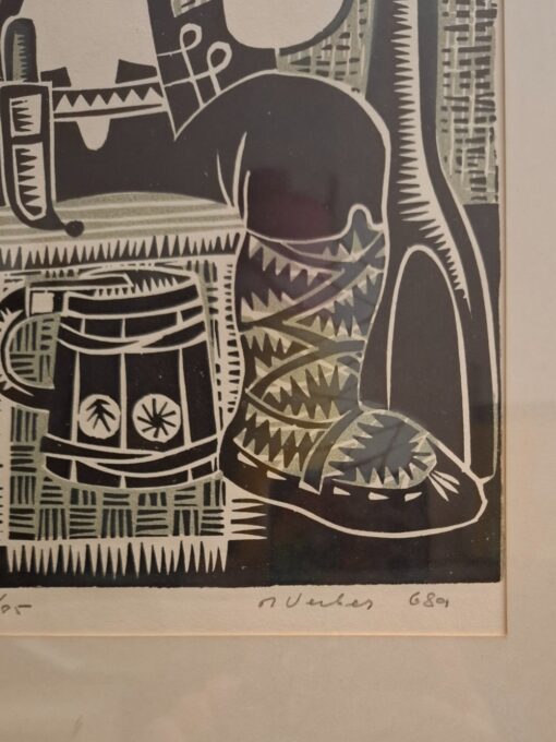 Renaldo Veeber "Täitsa mees" 1968a linool - Image 2