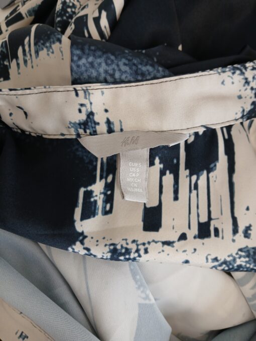 H&M musta-valge kirju vööga kleit (S) - Image 5