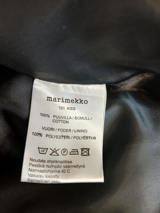 Marimekko must täpiline mantel (XL) - Image 6