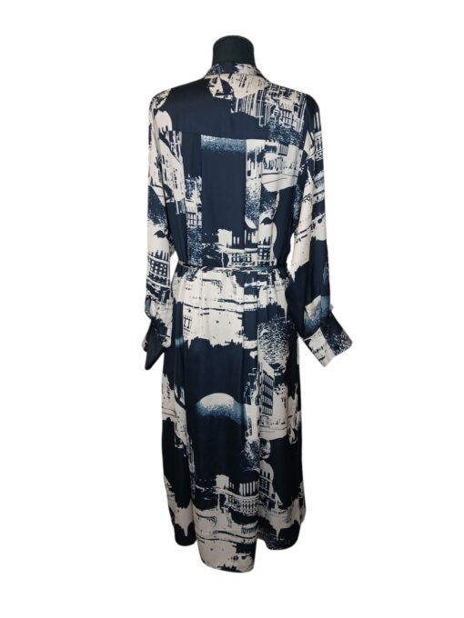 H&M musta-valge kirju vööga kleit (S) - Image 3