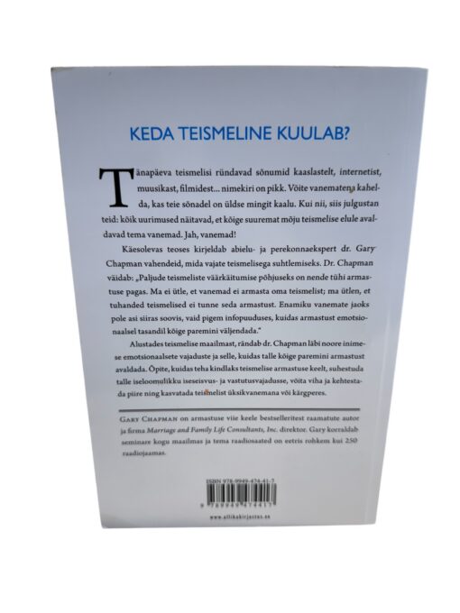 "Armastuse viis keelt teismelistele" Gary Chapman - Image 2