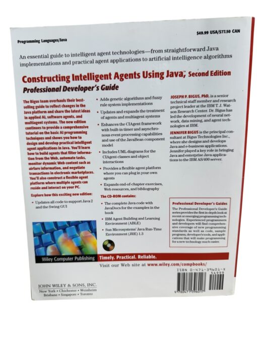 "Constructing Intelligent Agents Using Java. Second Edition" Joseph P. Bigus - Image 2