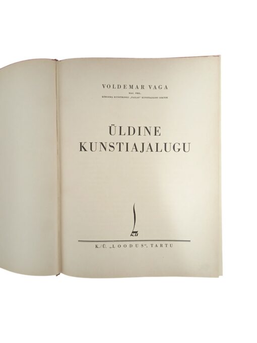 "Üldine kunstiajalugu" Voldemar Vaga