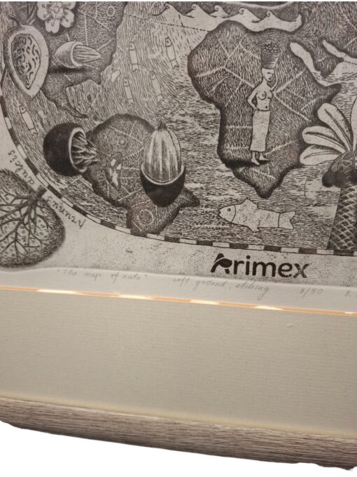 Birute Zokaityte graafika "The map of nuts" 2014 - Image 5