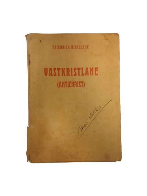 "Vastkristlane (Antichrist)" Friedrich Nietzsche 1918