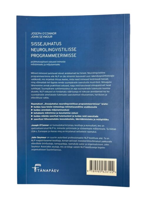 "Sissejuhatus neurolingvistilisse programmeerimisse" J. O'connor, J. Seymour - Image 3