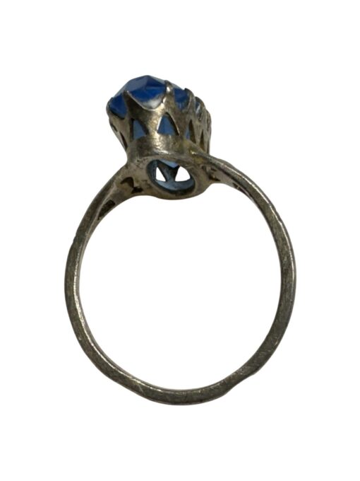 Sinise kivimiga hõbe sõrmus 875 USSR (17mm) - Image 3