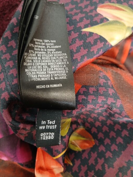 Ted Baker bordoopunane villane mantel (34) - Image 8