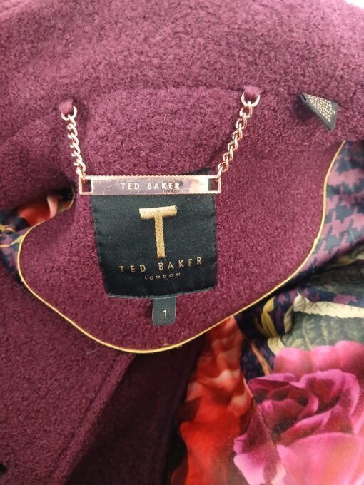 Ted Baker bordoopunane villane mantel (34) - Image 5