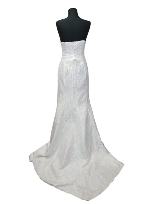 Valge pitsiline pikk pruutkleit (XS) - Image 2