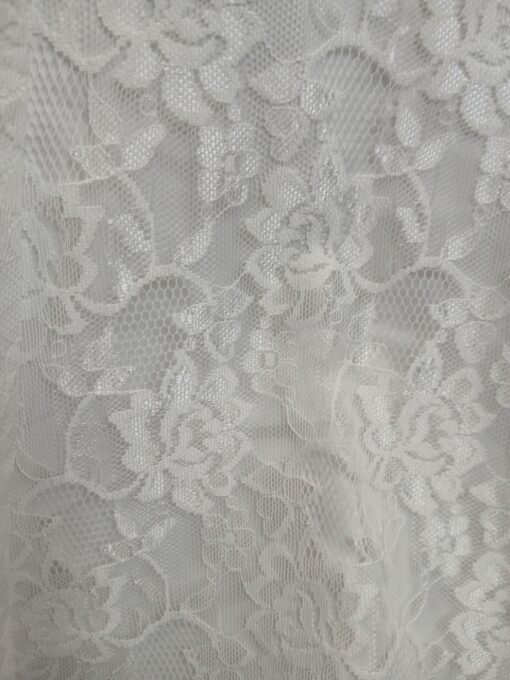 Valge pitsiline pikk pruutkleit (XS) - Image 6