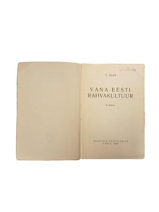"Vana-Eesti Rahvakultuur" G. Ränk - Image 3