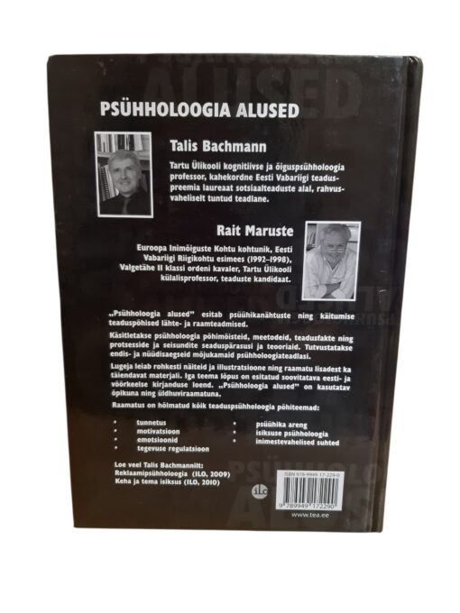 "Psühholoogia alused" T.Bachmann, R.Maruste - Image 2