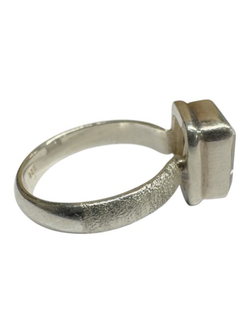 Hõbe ristkülikukujulise kivimiga sõrmus 925 (18mm) - Image 2