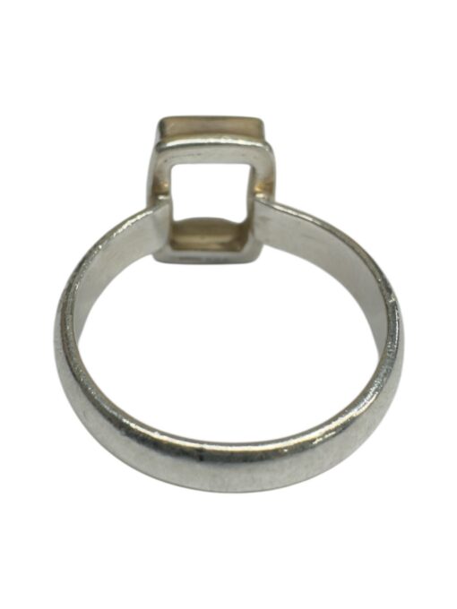 Hõbe ristkülikukujulise kivimiga sõrmus 925 (18mm) - Image 3