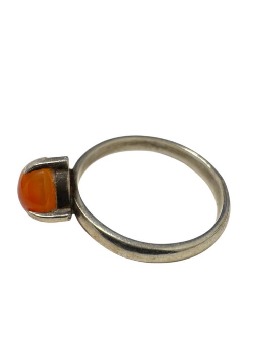 Oranž karneooli hõbesõrmus (18mm) - Image 4
